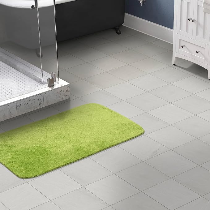 Garland Rug Traditional Nylon Washable Lime-Aid 30" X 50" Bath Rug - Soft, Absorbent, and Stylish for Your Bathroom