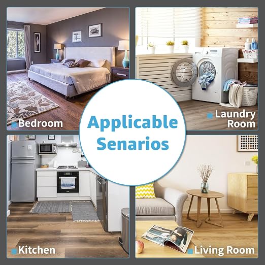 Art3d 30-Pack Peel and Stick Vinyl Floor Planks, 12 x 12 in, Dark Brown Oak | Premium Vinyl, Self-Adhesive, Waterproof, Wood Grain, Fade-Resistant, Scratch-Proof, Ideal for Kitchen, Dining Room, Bedrooms