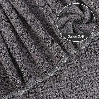 HOMEXCEL Bath Sheets 2PK, 35x70 in, Absorbent&Soft, Extra Large Bath Towel | Lightweight and Quick Drying Microfiber Towels for Bathroom, Yoga, SPA, Fitness, Grey