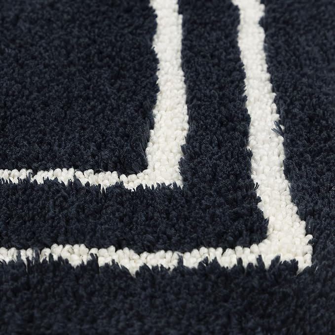 Mohawk Home His Indigo 1' 8" x 2' 10" Bath Mat