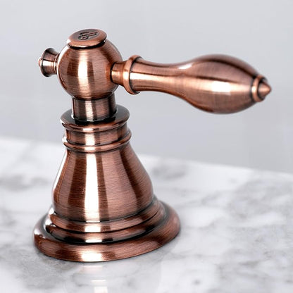 Fauceture FSC197ACLAC American Classic Widespread Bathroom Faucet with Brass Pop-Up, Antique Copper