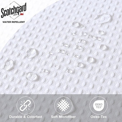 Madison Park Arbor Waffle Extra Wide Shower Curtain, 108 x 72, White Solid | Adds Privacy, Machine Washable, Farmhouse, OEKO-TEX Certified Bathroom Curtain, 3M Scotchgard Moisture Management