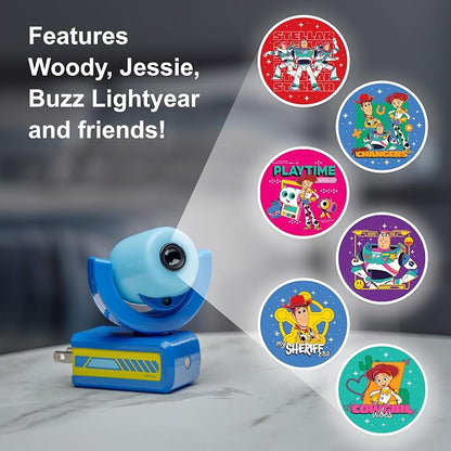 Projectables Toy Story Night Light with Dusk to Dawn Sensor | Plug In Night Light for Kids Room, Nursery, and Children's Bedroom, Toy Story Room Décor, UL Certified, Energy Efficient