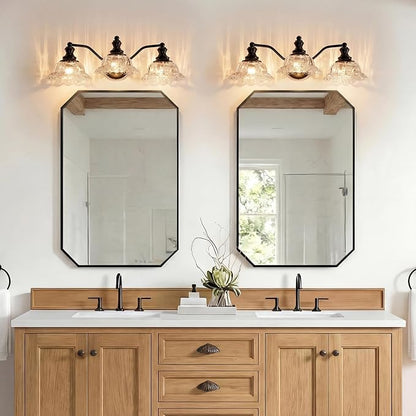 Farmhouse Vanity Lights for Bathroom Light Fixtures Black Vanity Lights 3 Light Bathroom Light Fixtures