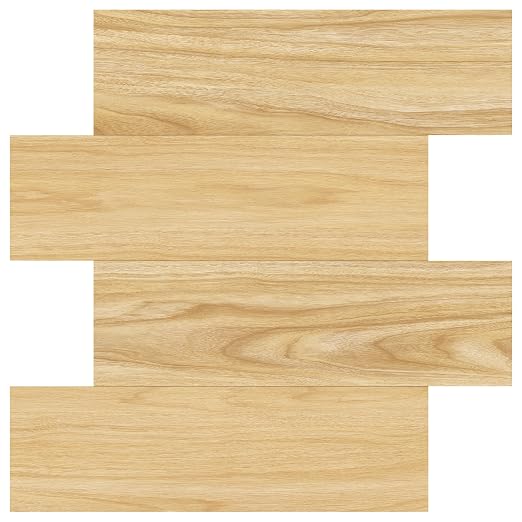 Thick Peel and Stick Floor Tile, Imitation Wood Grain Vinyl Flooring, Waterproof DIY Self-Adhesive Flooring Tiles for Bathroom, Kitchen, Bedroom, No Residue, Renter Friendly, 20 Tiles-11.8"