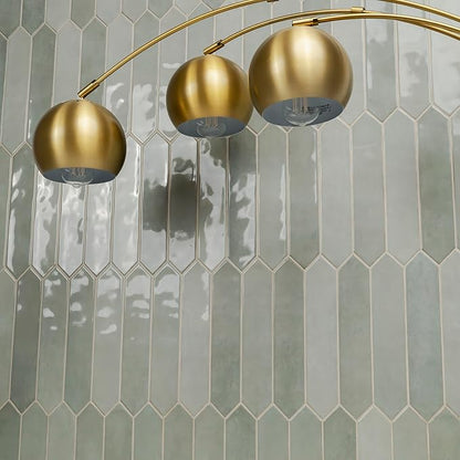 MSI Renzo Jade 2.5x13 in. Glossy Ceramic Picket Wall Tile – Bathroom, Kitchen Backsplash, Accent Wall, Shower Walls