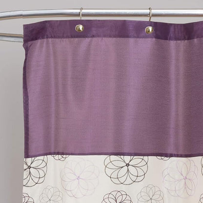 Lush Decor Covina Shower Curtain, Purple 72 inches wide x 72 inches long
