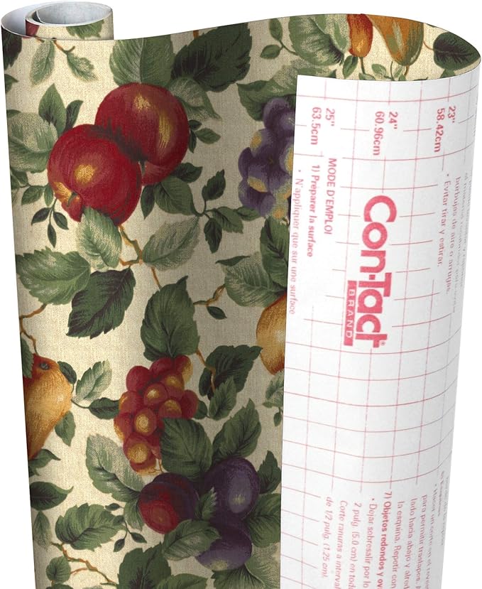 Con-Tact Brand Creative Covering, Self-Adhesive Shelf Liner, Multi-Purpose Vinyl Drawer Liner, Easy To Use And Apply, 18'' X 9', Sonoma