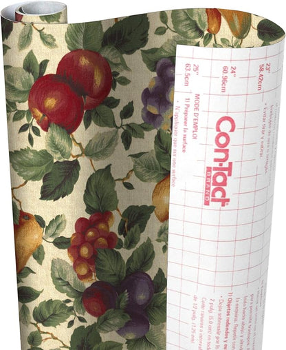 Con-Tact Brand Creative Covering, Self-Adhesive Shelf Liner, Multi-Purpose Vinyl Drawer Liner, Easy To Use And Apply, 18'' X 9', Sonoma
