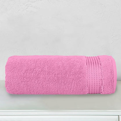 Elegant Comfort Premium Turkish Cotton 1 Piece Jumbo Bath Towel - 35 x 70 inch, Luxurious Hotel Spa Quality 100% Turkish Cotton Large Bath Towel - Highly Absorbent - Soft Bathroom Towel, Light Pink