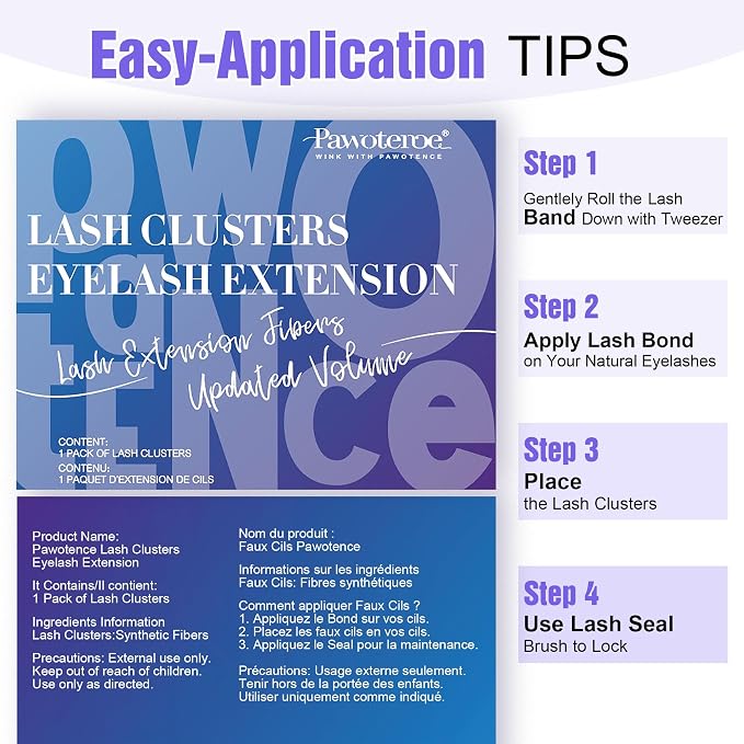 Lash Clusters 40D 280pcs Cluster Eyelash Extensions 9-16mm Mix Eyelash Clusters Lash Extension Individual Lashes for Self Application (40D, 0.07D, 9-16mm)