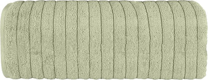 Elegant Comfort 100% Turkish Cotton Corduroy Ribbed Luxury Jumbo Bath Towel Ultra Soft - 35 x 70 Inch - Luxury Spa Premium Hotel Quality Highly Absorbent and Quick Dry Large Bath Towel, Mint Green