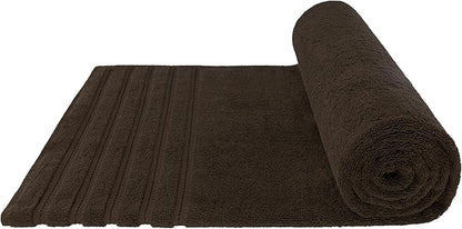 American Soft Linen 35x70 Jumbo Large Bath Towel, 600 GSM 100% Cotton Turkish Bath Sheet, Oversized Luxury Bath Towel for Bathroom Beach and Pool, Brown