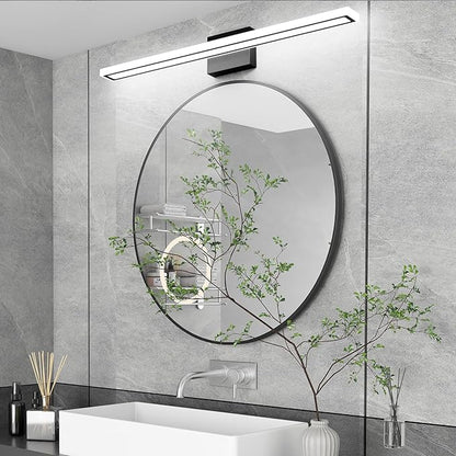 31.5inch Black LED Bathroom Vanity Light Bar 24W Modern Bath Light Fixture Over Mirror Vanity Light Cool White 6000K