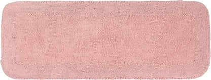Home Weavers Radiant Collection 100% Cotton Bathroom Rugs Set, Washable Rug, Soft Cotton Extra Soft and Absorbent Bath Rug, Kitchen Mat, Bath Mat Set, Bath Floor Mat Non Slip, 21"x54" Runner, Pink