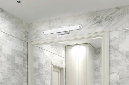 Lithonia Lighting FMVCCLS 24IN MVOLT 30K35K40K 90CRI KR M6 LED Contemporary Cylinder Vanity Light with Switchable Color Temperature, 3000k, 2-Foot, Chrome