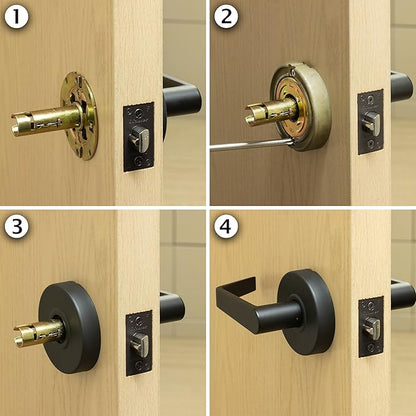 Master Lock SLCHSR10B Heavy Duty Lever Style, Grade 2 Commercial Storeroom Door Lock with Bump Stop, Oil Rubbed Bronze Finish, Black
