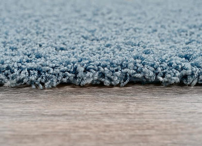 Garland Rug Jazz Nylon Washable 4 Piece Set (Lid, Contour,2 Mats) Basin Blue Bath Rugs Soft, Absorbent, and Stylish for Your Bathroom