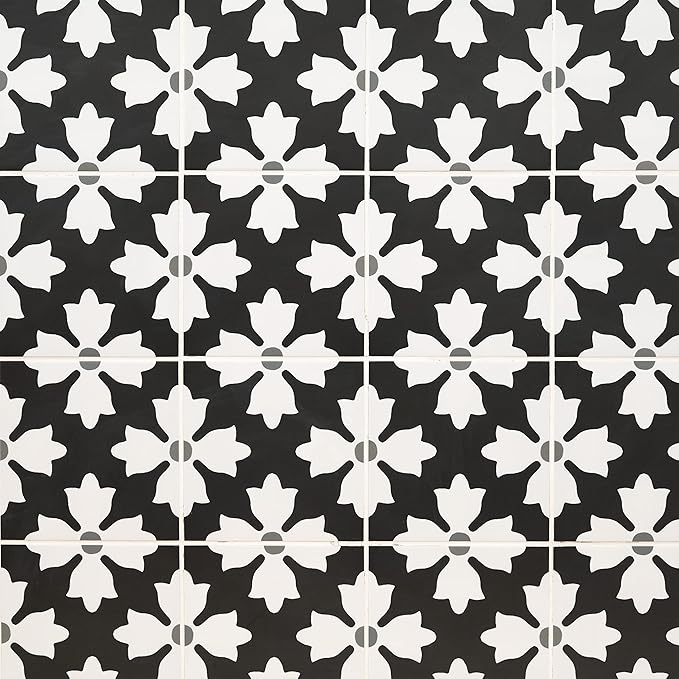 MSI Kasbah Encaustic Sample Matte Porcelain Wall and Floor Tile for Bathroom, Kitchen Backsplash and Countertop Tile