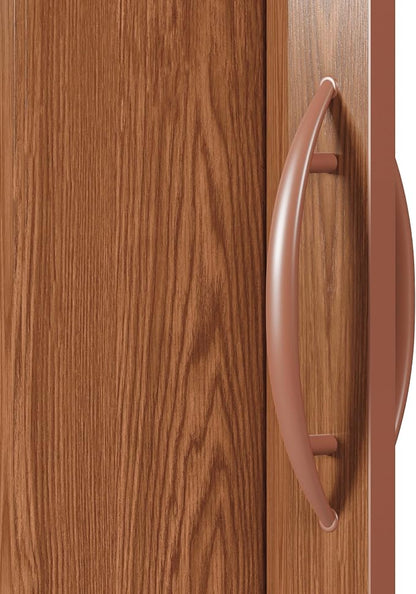 48" x 80" Premium Foldable Accordion Door,Heavy Duty,Walnut | Foldable accordion doors w/ double‑walled heavy‑duty panels, ideal as interior room dividers for privacy, space‑saving design