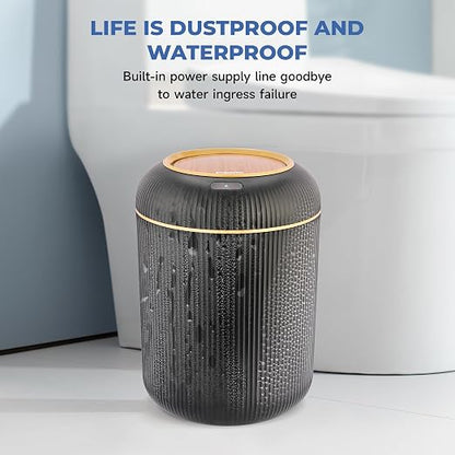 Pukomc Smart Sensor Wastebasket, Convenient and Hygienic Easy to Use | Technology Sensor Waterproof Wastebasket Plastic Trash Can for Kitchen, Bathroom, Bedroom, Living Room, Office and Outdoor