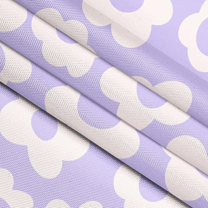 Purple Flower Shower Curtain Vintage Flower 70s 80s Abstract Floral Cute Violet Fabric Shower Curtains Bathroom Accessories 72x72
