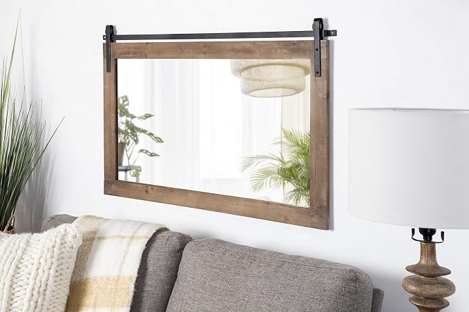 Kate and Laurel Cates Farmhouse Wall Mirror