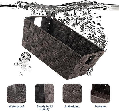 Whitmor Woven Strap Small Storage Tote - Espresso (6581-2712-ESPR)