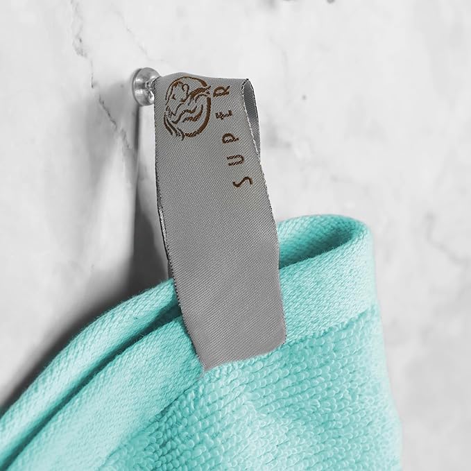 Superior Ultra-Soft 3-Piece Cotton Bath Sheet Set, Perfect for Bathroom Decor, Shower, Spa, Gym, Guest Room, Home Essentials, Daily Use, Soft, Absorbent, Oversized Body Towels - Cyan
