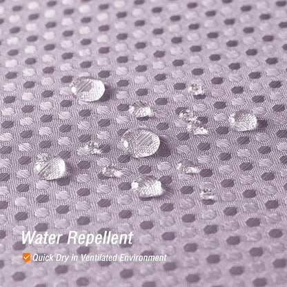 Small Stall Lavender Fabric Shower Curtain, 36 x 72 | Narrow Half Cloth-Textured Shower Curtain for Bathroom, Water Repellent, Machine Washable