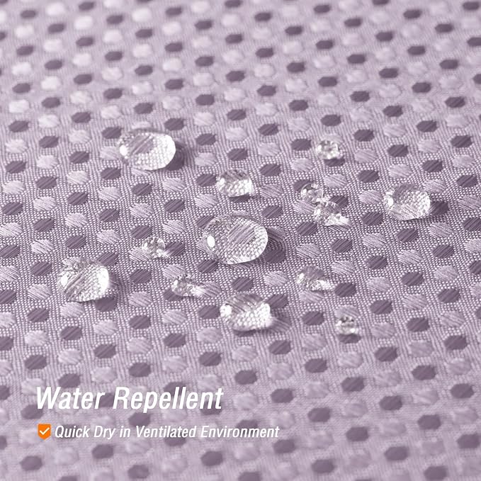 Lavender Fabric Shower Curtain, 72 X 72 | Cloth-Textured Shower Curtain for Bathroom - Soft Cloth & Hotel Spa Luxury, Water Repellent, Machine Washable