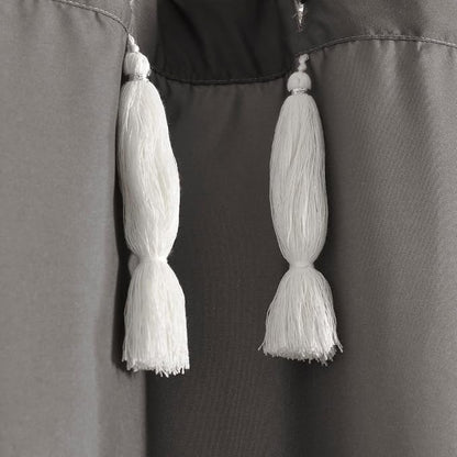 Lush Decor Boho Medallion Shower Curtain Single 72" W x 72" L Dark Gray - Boho Shower Curtains for Bathroom Decor - Gray Bathroom Curtain