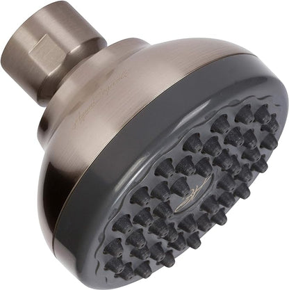 Aqua Elegante Pressure Boosting Shower Head - 2.5 GPM - Brushed Nickel | 3 Inch Wall Mount, Water Saving Showerhead, Best For Low Flow Showers With Anti-Clog Nozzles & Adjustable Brass Fitting