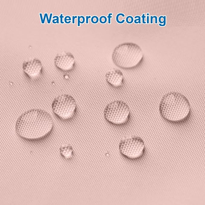 Amazer Blush Pink Shower Liner Cloth Waterproof, Soft Blush Pink Shower Curtain Liner Fabric with Weighted Stones, Washable Shower Curtain and Liner 2-in-1, 12 Grommet Holes, 72 x 72 Inches