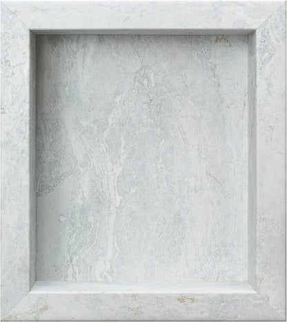 Palisade 17.5 in x 15.5 in Vinyl Shower Niche Polar Frost | Waterproof Shower Insert