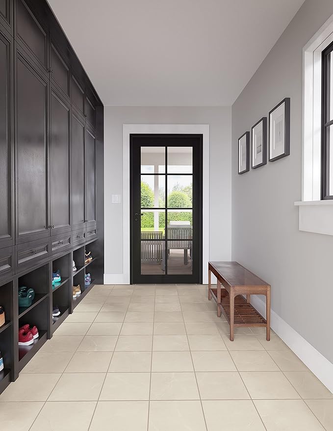 Daltile Perpetuo 12" x 12" Porcelain Marble Look Wall & Floor Tile in Matte Elegant Beige (13 pieces per carton) (12.22 sqft per carton)