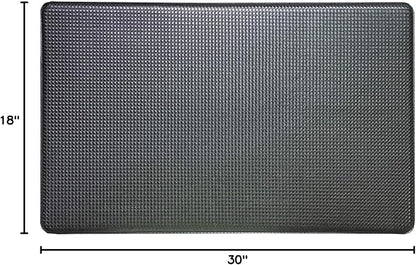 Art3d 18" x 30" x 0.4" (Pack of 1) Kitchen Floor Mat Black, Black