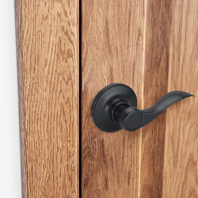 Design House 778878 Springdale Dummy Door Lever Matte Black