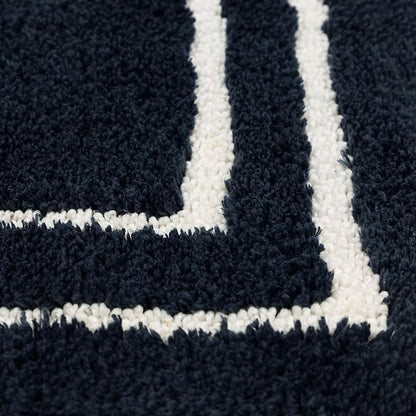 Mohawk Home His Casual Novelty; Solid Navy Blue 1' 5" X 2' Bath Mat Perfect for Bathroom