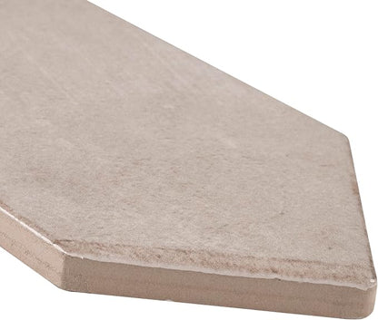 MSI Renzo Sterling 2.5 x 13 Glossy Ceramic Picket Wall Tile for Bathroom, Kitchen & Shower