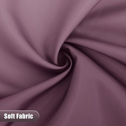 OLANLY Luxury Burgundy and White Ombre Shower Curtain Sets with 12 Hooks, Waterproof and Washable Decorative Shower Curtains for Bathroom, 72x72 Inches