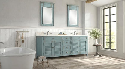 60” Cottage look Abbeville Bathroom Double Sink Bathroom Vanity CF88323-60BU