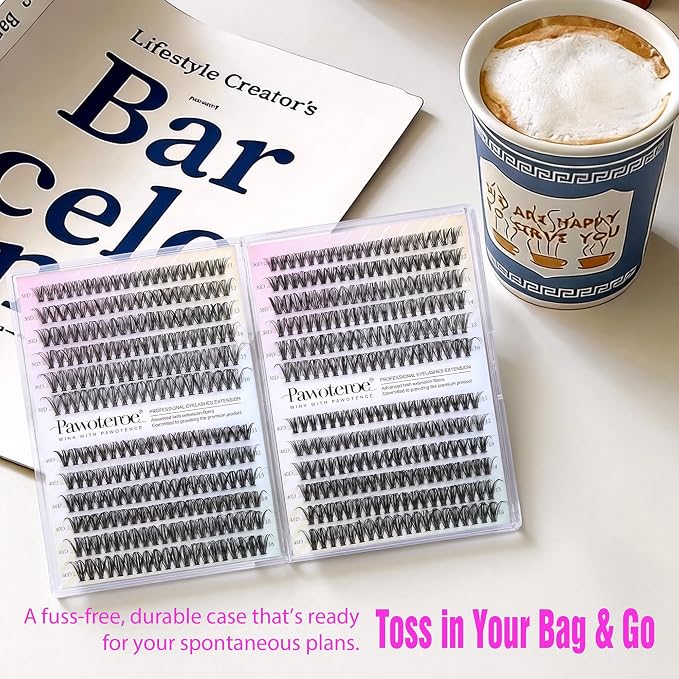 Lash Clusters 480pcs Individual Lashes 30D 40D Cluster Eyelash Extensions 11-16mm Eyelash Clusters Lash Extensions for Self Application (30D&40D, 0.07D, 11-16mm Value Pack)