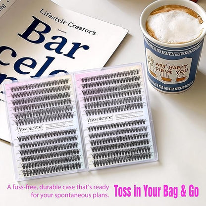 Lash Clusters 480pcs Individual Lashes 30D 40D Cluster Eyelash Extensions 11-16mm Eyelash Clusters Lash Extensions for Self Application (30D&40D, 0.07D, 11-16mm Value Pack)