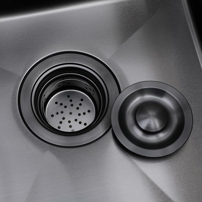 Hotis Gunmetal Black Undermount Bar Sink, Small Kitchen Sink, Black Bar Sink, Rv Otdoor Stainless Steel Wet Bar Prep Sink, 13 X 15 Inch Single Bowl