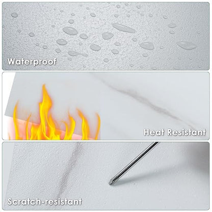 VallisCo 30-Piece Peel and Stick Floor Tiles, 12x12 Covers 30 Sq. Ft. Waterproof Vinyl Flooring, Renter-Friendly Self-Adhesive Floor Stickers for Kitchen, Bathroom, RV, Basement & Home DIY Light Gray