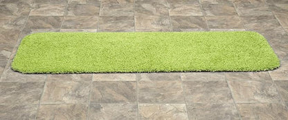 Garland Rug Jazz Nylon Washable 22 in. x 60 in. Lime Green Bath Rug Soft, Absorbent, and Stylish for Your Bathroom