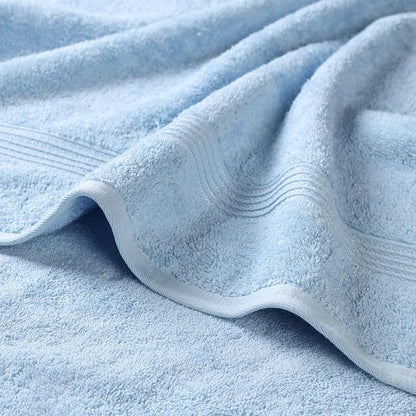 Superior Egyptian Cotton Bath Towel Set, Home Bathroom Towels, Master, Guest Bath, Decor Essentials, Quick Dry, Absorbent, Large Body Towels, Spa, Hotel, Resort, Adult, Kids, Set of 2, Light Blue