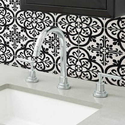 InHome NH2956 Avignon Peel & Stick Backsplash Tiles, Black