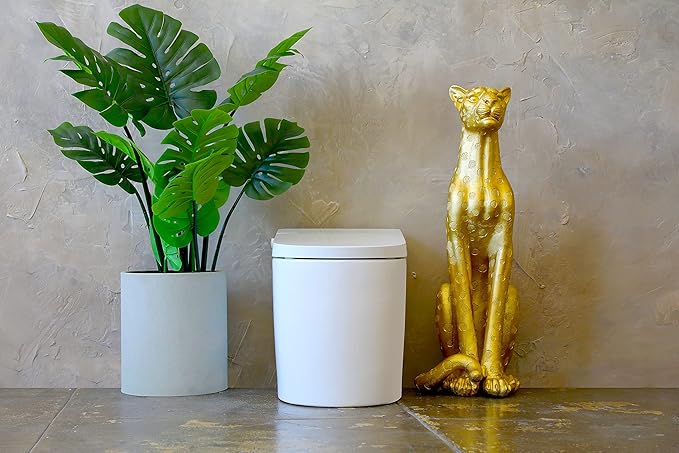 ALPHA BIDET UXT Pearl Bidet Toilet Combination | 1.28GPF Smart Toilet w/Next Gen Bidet | ADA Chair Height | Automatic Lid and Seat | Automatic Flushing | Endless Warm Water | 3 Year Warranty